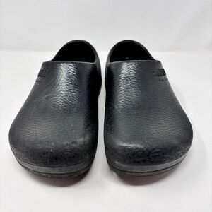 Birkenstock Ges Gesch Mens Rubber Slip On Clogs Black Size 10